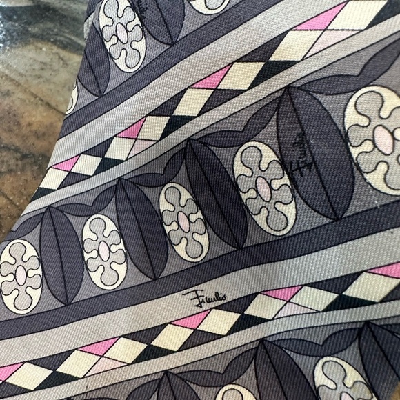 EMILIO PUCCI Multicolor Evolving Tapestry Artsy Tie - Picture 4 of 6